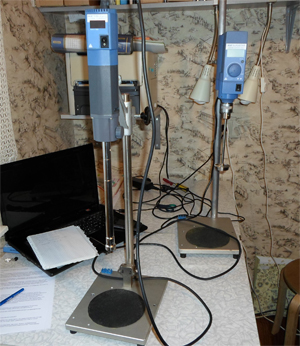 Фото лабораторного оборудования и видео по изготовлению эмульсии